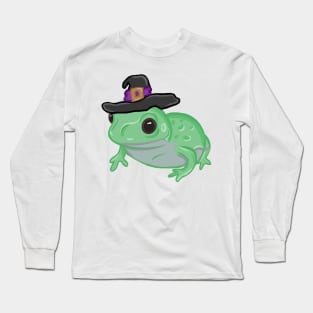 Green Witch Frog Long Sleeve T-Shirt